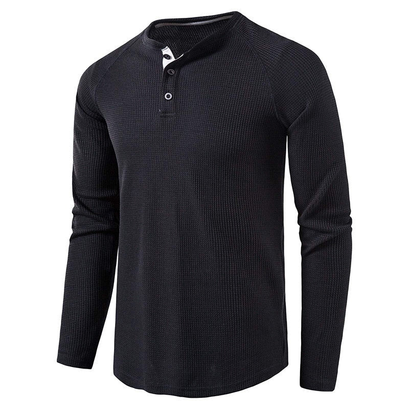 Long Sleeve T Shirt for Men Solid Spring Summer Casual Mens T-shirt Breathable Male Tops Fashion Clothes Men's T-shirts