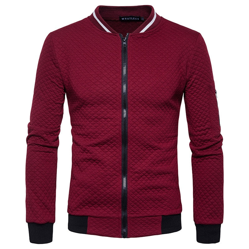 High Quality Plush Zip stand collar casua Jacket Men's Street Windbreaker Coat Men Hot Casual Outer Wear Thick