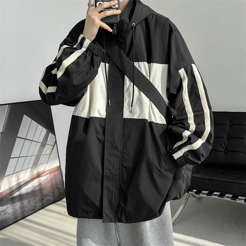 Jacket For Men Fashion Spring Autum Casual Streetwear Cargo Jacket Windbreaker Coats Long Sleeved Men's Bomber Zipper Jacket 5XL