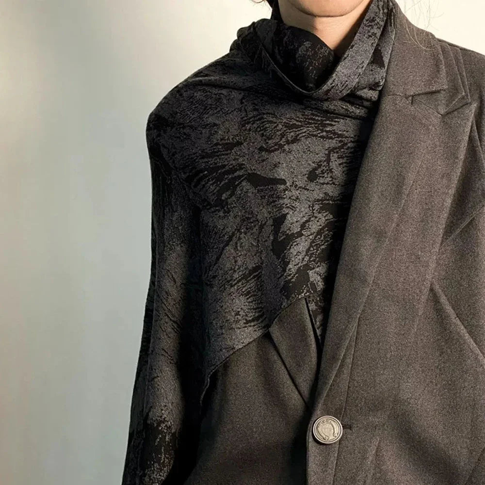 saferido Mens Japanese Style Wind Warm Long Imitation Cashmere Scarf 2024 Spring Versatile Personality Scarf Multi-Purpose Shawl Unisex