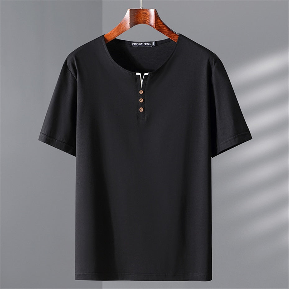 12XL 10XL Plus Size T-shirt Men Summer Short Sleeve T Shirt Big Size Tops Tees Male Casual Solid Color Tshirt 12XL