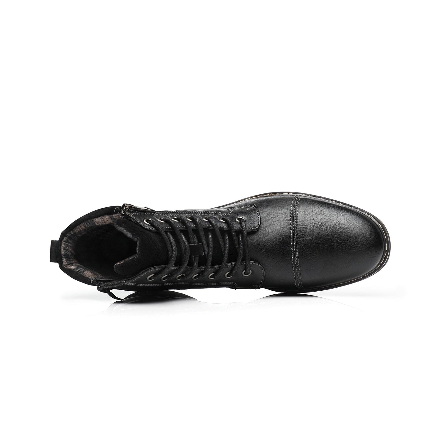 saferido Men's Boots Winter Fashion botines Zip Lace-up Ankle Boots Vintage Business Dress Shoes Leather Casual Shoes For Men