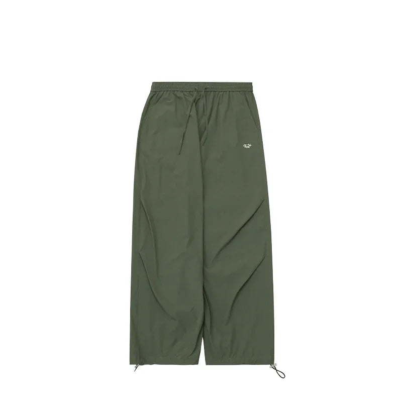 saferido Parachute Wide Leg Pants Men Baggy Trousers Male Joggers Sweatpants Oversized Loose Casual Sports Streetwear Hip Hop