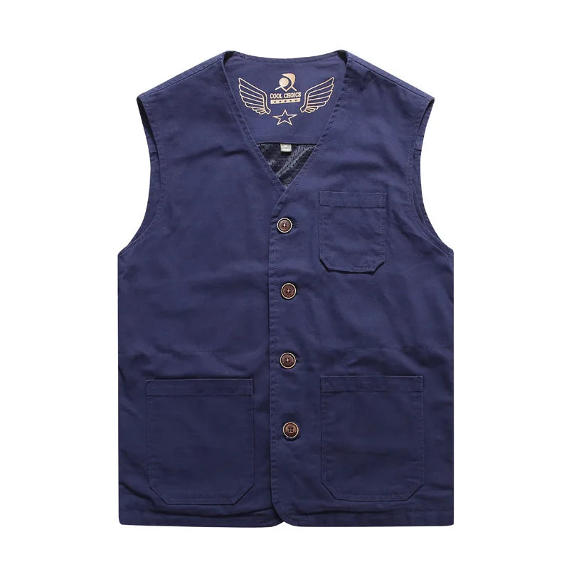 M-8XL Large Size Military Style Men's Casual Vests Cotton Breathable Mesh Sleeveless Jackets Male Outwdoor Fishing Waistcoat To
