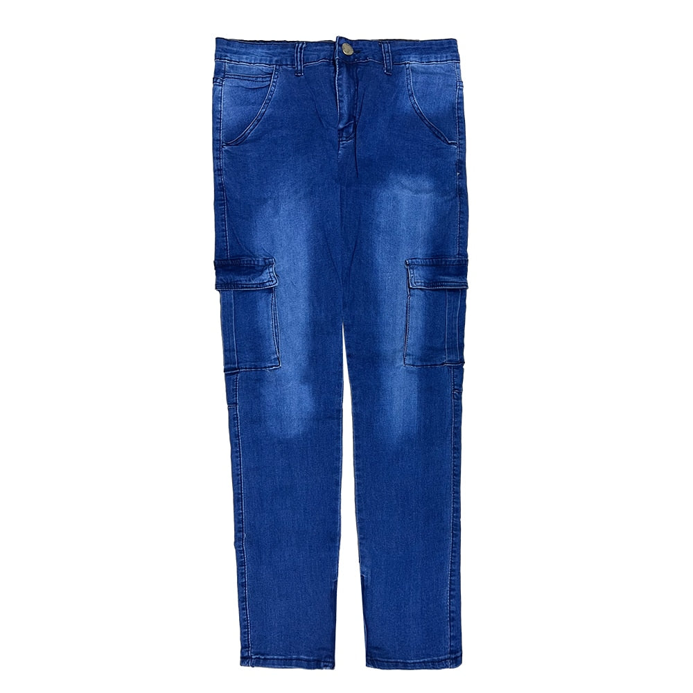 Jeans Men Wide Leg Cargo Pants Streetwear Baggy Men Korean Fashion Loose Straight Male Clothing Y2K Hip Hop Style Male Trousers