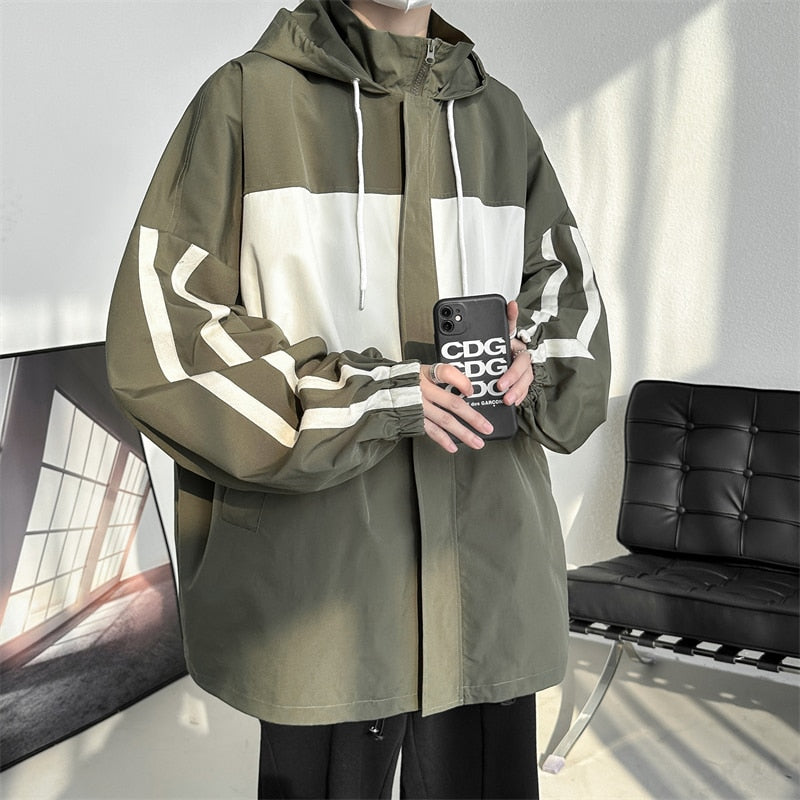 Jacket For Men Fashion Spring Autum Casual Streetwear Cargo Jacket Windbreaker Coats Long Sleeved Men's Bomber Zipper Jacket 5XL