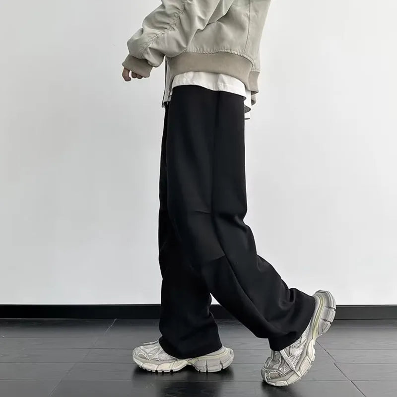 saferido Baggy Men's Sports Pants Oversized Hip Hop Joggers Harajuku Streetwear Male Sweatpants Casual Wide Leg Trousers Korean