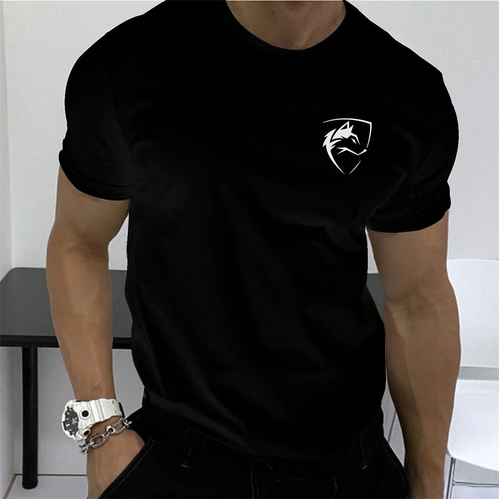 Men's Sports T-shirt Fashion Classic Tight-fitting Breathable Sweat-absorbing Quick-drying Fitness Advanced Outdoor Short Sleeve