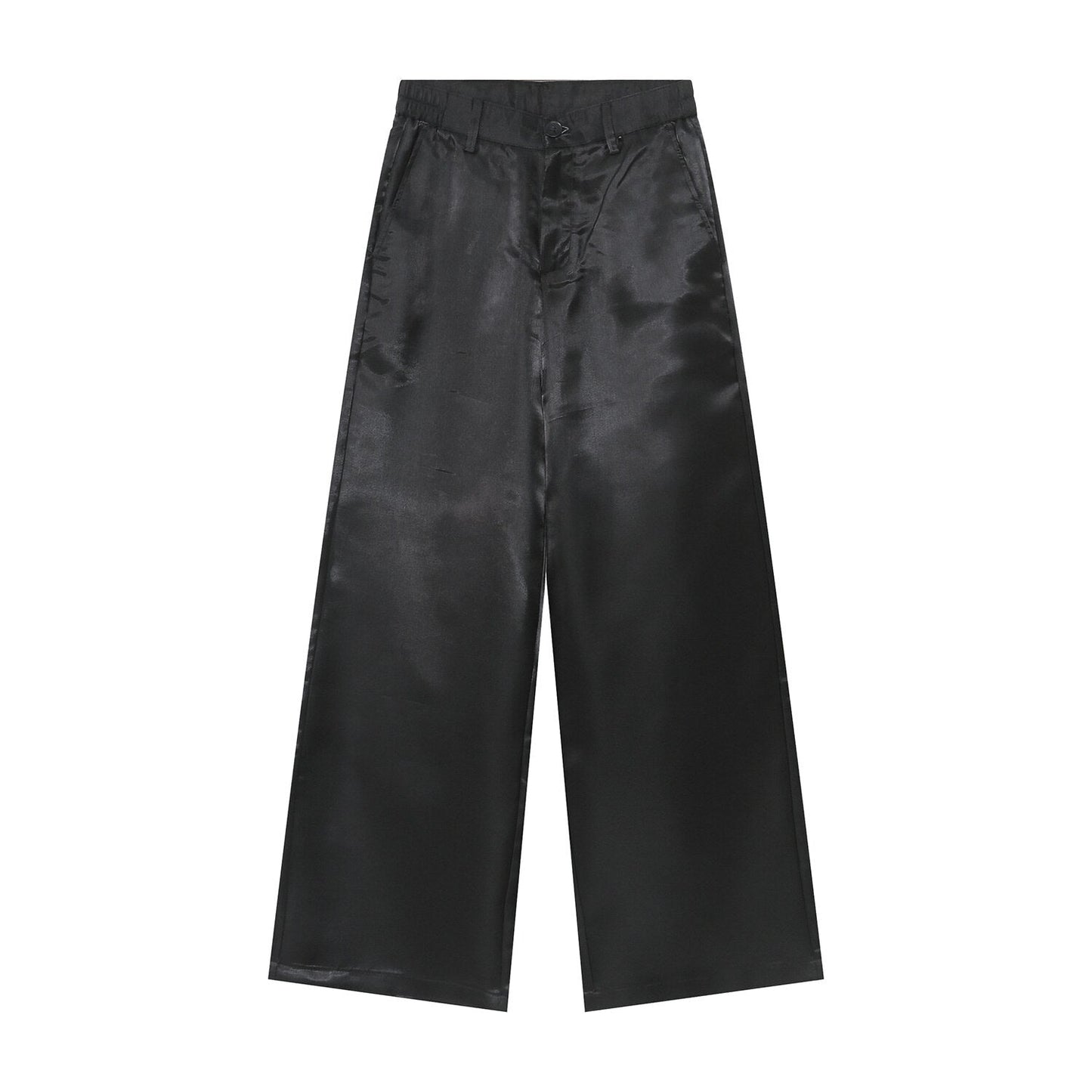 Male Casual Suit Pants Trendy Solid Color Loose Staright Trousers High Street New Fashion Men's Clothing New