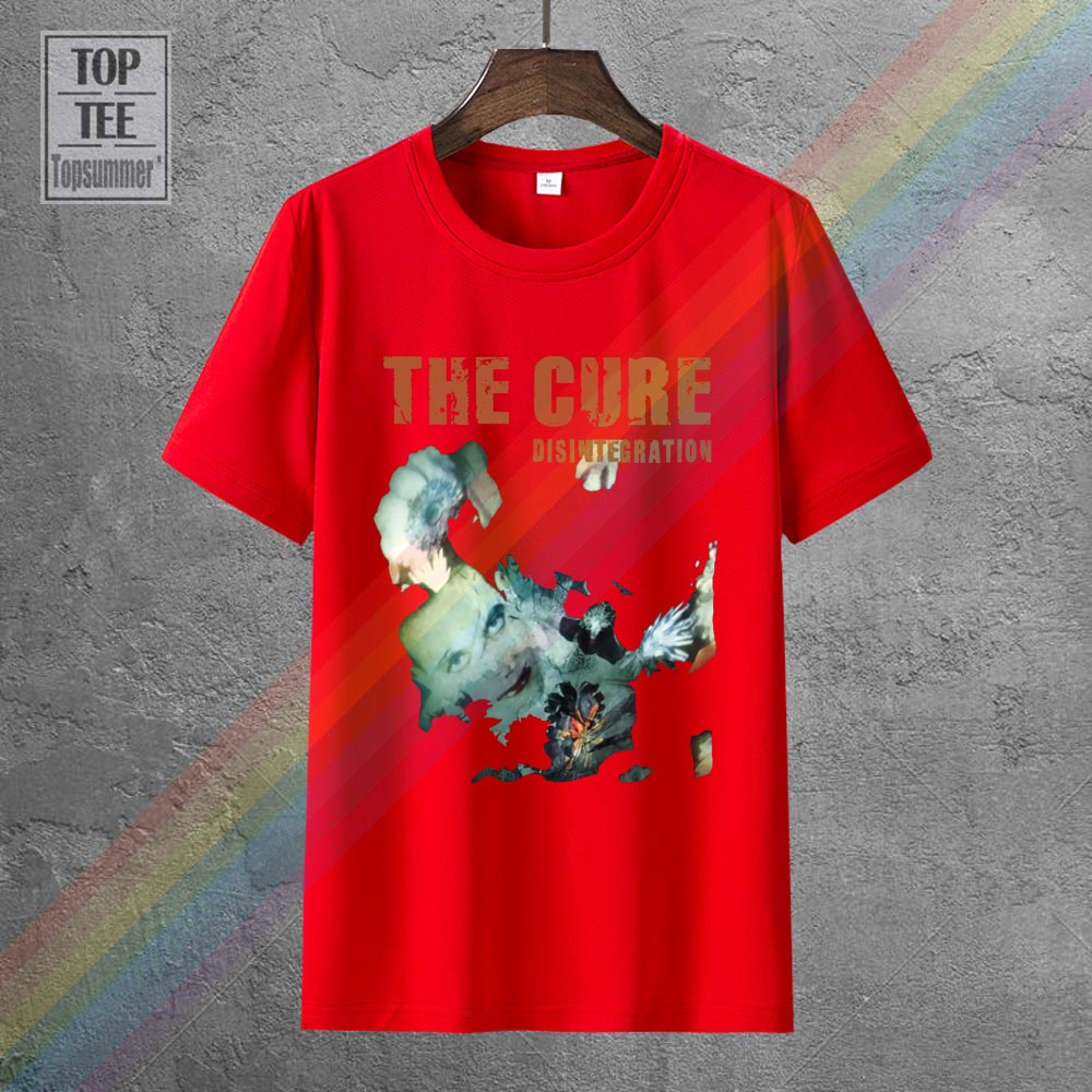 Vintage The Cure Disintegration Rock T Shirt Men Women Short Sleeve Oversized T-Shirt Summer Fashion Graphic Print Streetwear