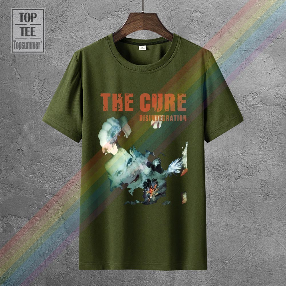 Vintage The Cure Disintegration Rock T Shirt Men Women Short Sleeve Oversized T-Shirt Summer Fashion Graphic Print Streetwear