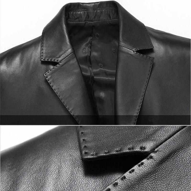 Brand Pu Leather Jacket Men Autumn Winter Casual Mens Jackets Solid Clothes Soft Motorcycle Outerwear