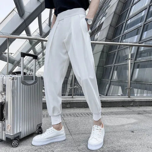 saferido Trouser Men Solid Color Pants High Quality Men Dress Pant British Style Pant Men Formal Wear Men Casual Pants 29-36