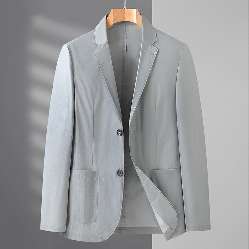 High Quality Blazer Men's British Style Elegant High-end Simple Business Fashion Leisure Work Shopping Gentleman Suit Jacket