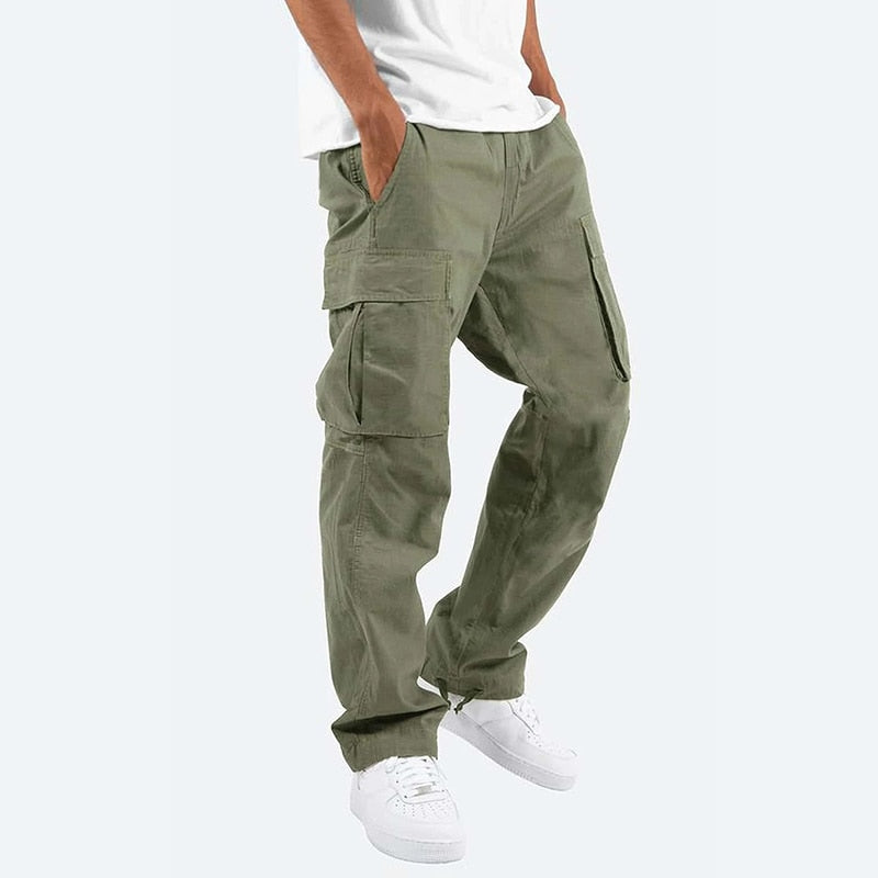 Men Cargo Pants Spring Summer Trousers Casual Pants Solid Color Trouser Male Loose Harajuku Fashion Sweatpants Streetwear
