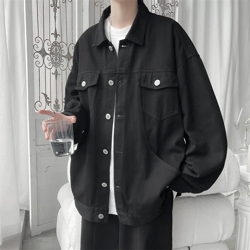 saferido Men's Korean Style Clothes Outerwear Original Clothing Coats Models Japanese Vintage Clothing Spring Jackets Popular