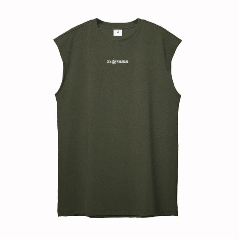 Summer Mesh Mens Workout Tank Top Bodybuilding and Fitness Singlets Quick Dry Vest Gym Clothing Muscle Sleeveless Shirt