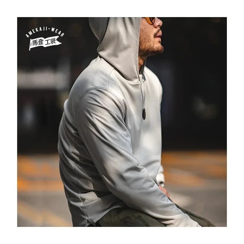 saferido Men Hoodies Print Spring Autum Fashion Sports Streetwear Male Sudaderas Quick Dry Adult Fashion Tops For Young Men
