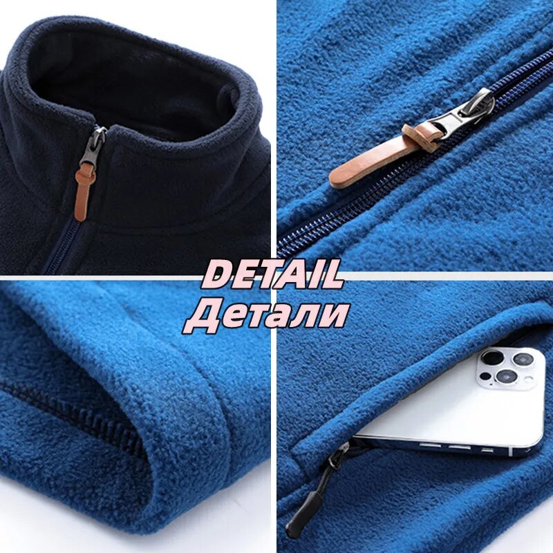 US Plus Size 9XL New Winter Fleece Jacket Men Tactical Softshell Fleece Camping Work Coat Fashion Thick Warm Harajuku Parkas Man