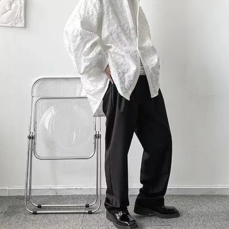 saferido Men Gentlemanly Mature Single Sleeve Renfined Pure Clean Tender Temperament Chic Proper Popular Students Japanese Style