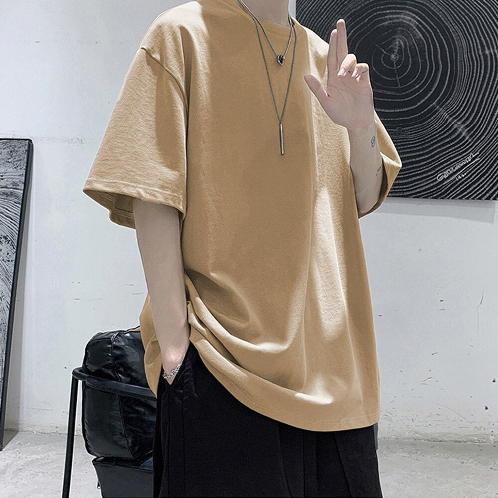 100% Cotton T-shirts Men Summer Solid T shirts Women's Basic T-shirts Short Sleeve Classic Tees Female Casual Tops