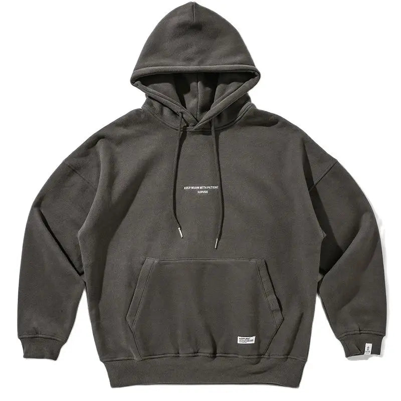 saferido High Quality Thin Fleece Hoodie Japanese Streetwear Hip Hop Sweatshirt Men Clothing Korean Couple Pullover Harajuku Coat