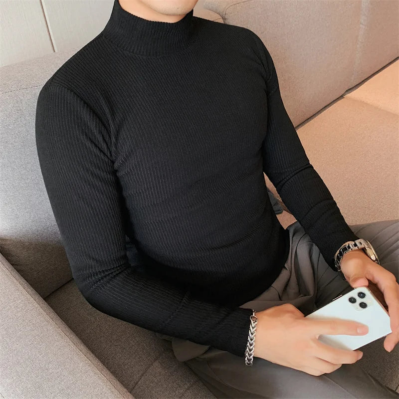 saferido British Style Brand Clothing Men High Quality Long Sleeve T-Shirts/Men's Autumn Winter Keep Warm Leisure T-shirt Plus Size S-4XL
