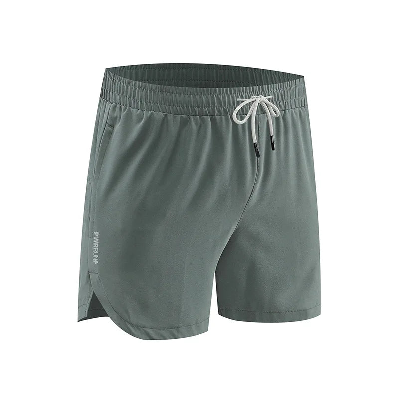 saferido American Style Ice Silk Men Sports Shorts Track and Field Basketball Shorts Solid Color Loose Quick Drying Woven Training Pants