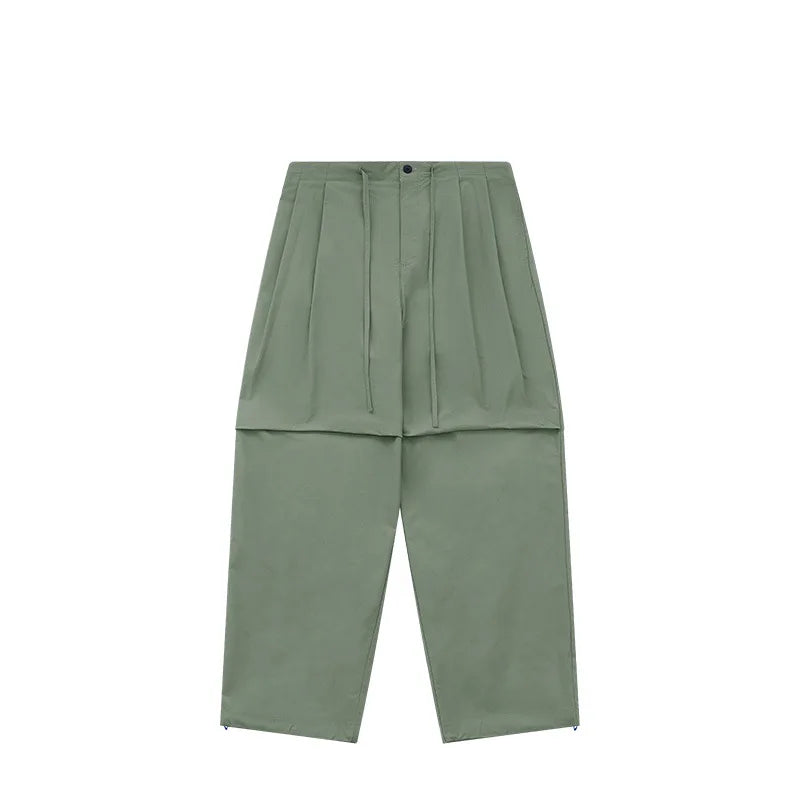 saferido Parachute Waterproof Pants Man Blue Oversize Sweatpants Men's Sports Trousers Male Casual Japanese Streetwear Hip Hop