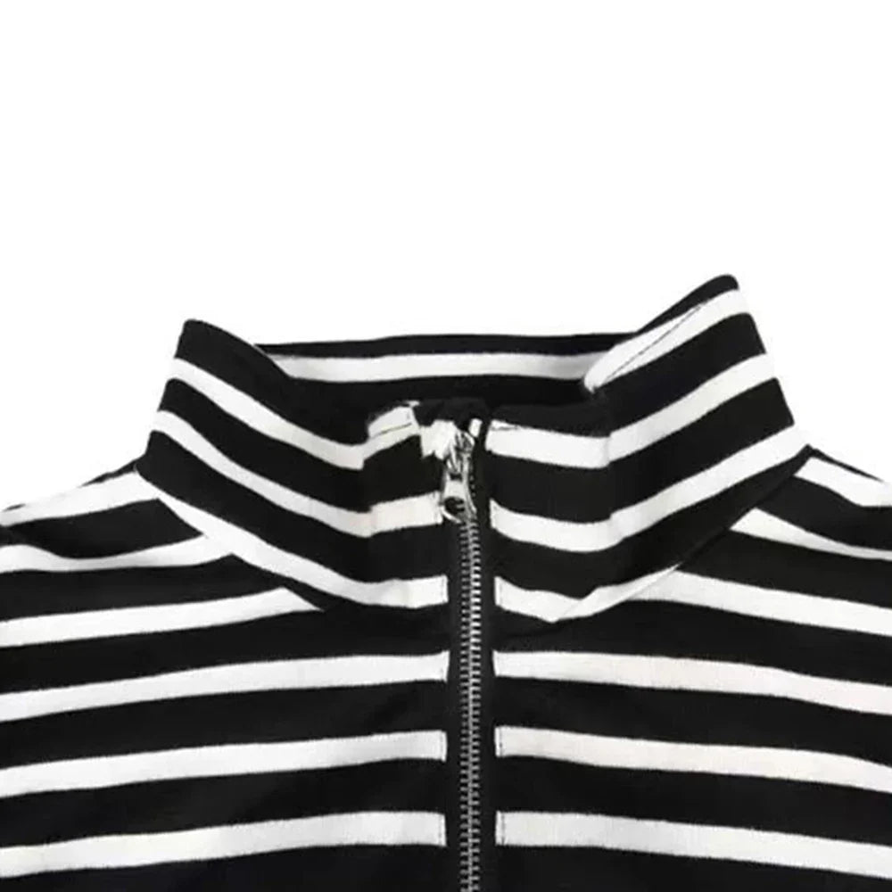 saferido Mens Japanese Striped Casual Vest 2024 New Genderless Fashion Youth Trend Versatile High Collar Sleeveless Tank Top Unisex