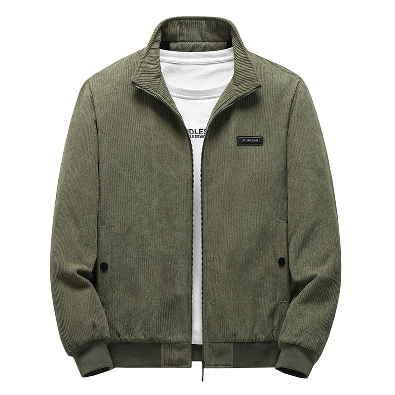 Men Clothing New Corduroy Coat Men's Winter Lamb Coat Winter Top Plus Velvet Thickened Large Size Jacket