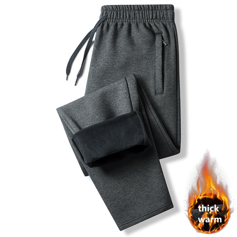 New Korean Style Straight Sports Running Pants Men'S Spring Autumn Loose Casual Pure Cotton Large L-8Xl 135Kg Knitted Trousers
