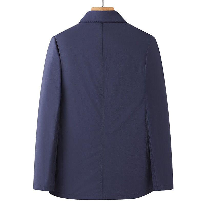 High Quality Blazer Men's British Style Elegant High-end Simple Business Fashion Leisure Work Shopping Gentleman Suit Jacket