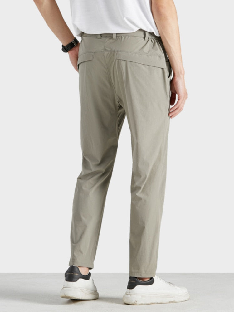 Summer Casual Pants Men Sportswear Breathable Quick Dry Nylon Loose Straight Golf Pant Plus Size Track Trousers 8XL