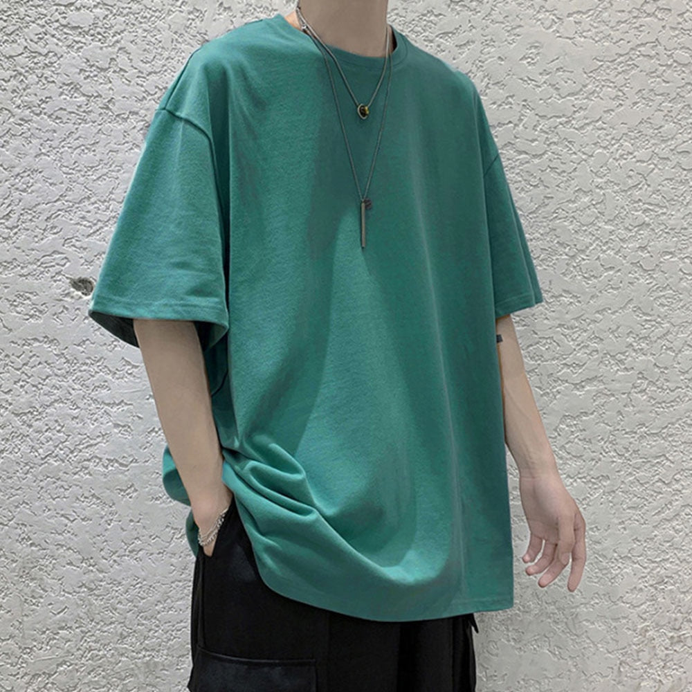 100% Cotton T-shirts Men Summer Solid T shirts Women's Basic T-shirts Short Sleeve Classic Tees Female Casual Tops