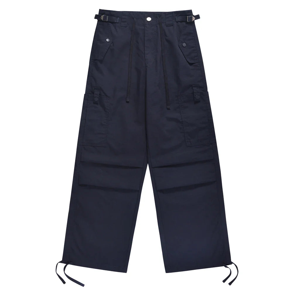 Army Green Cargo Pants Mens Baggy Summer Multi-pocket Loose Casual Fashion Y2k Autumn Straight-leg Streetwear Wide Leg Trousers