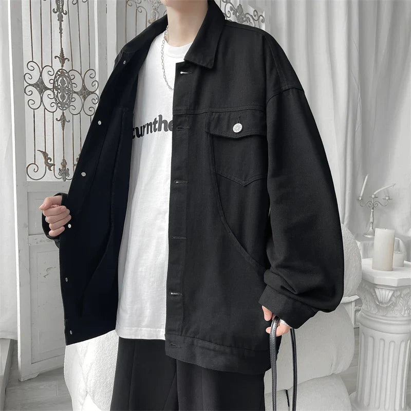 saferido Men's Korean Style Clothes Outerwear Original Clothing Coats Models Japanese Vintage Clothing Spring Jackets Popular