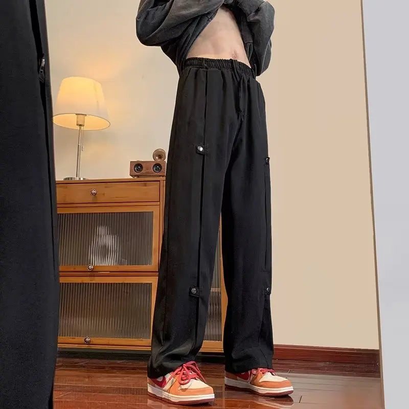 saferido Techwear Casual Pants Men Designed Cool High Street Water-proof Teens Couples Harajuku Streetwear Y2k Trousers Cargo Style Ins