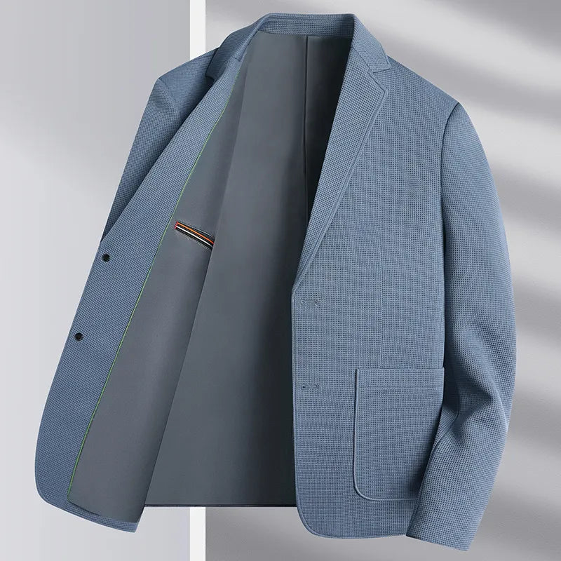 New Men's Slim Fashion Everything High-grade Korean Version of The Wedding Gentleman British Style Hosting Casual Blazer