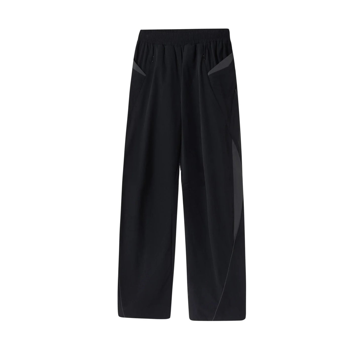 saferido Parachute Sports Pants for Men Jogging Sweatpants Wide Leg Trousers Male Black Streetwear Loose Casual American Street