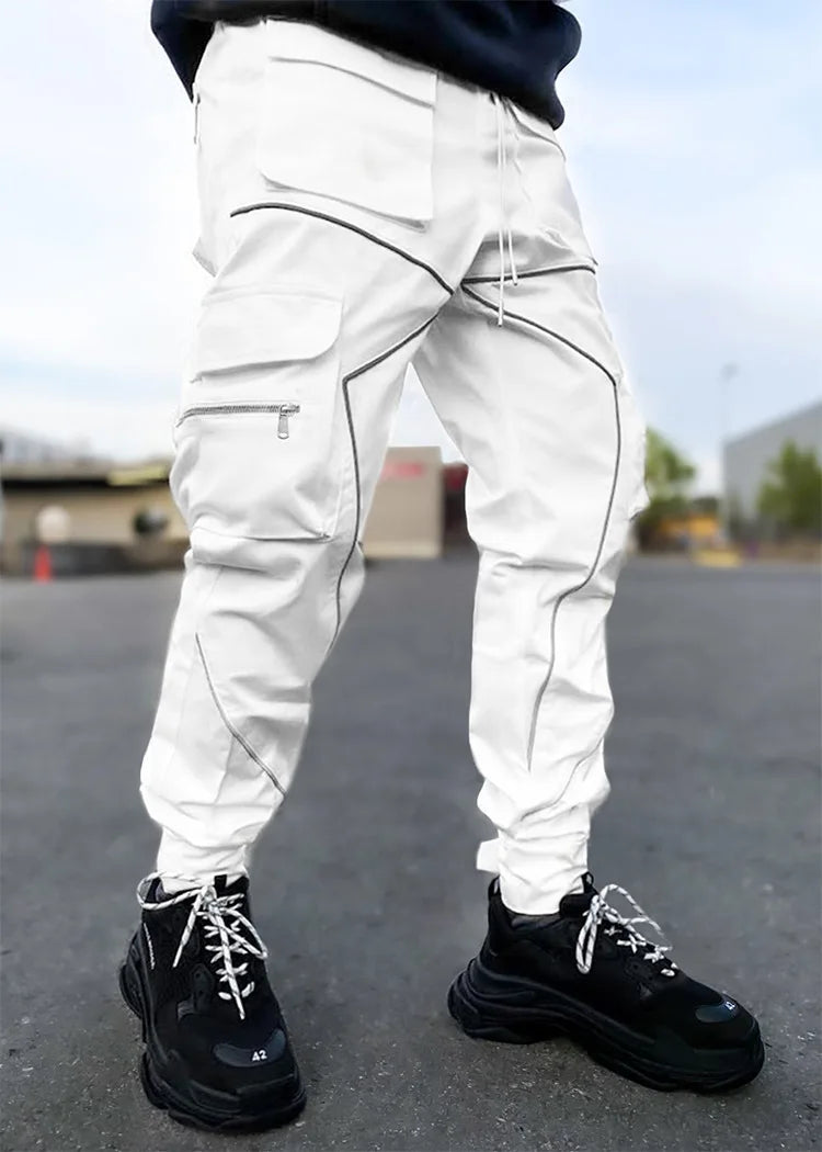 saferido Europe And America Personality Tide Brand Loose Multi-pocket Leisure Cargo Pants Men's Summer Cotton Men's Trousers