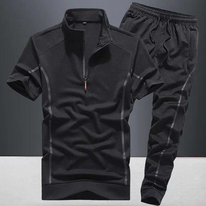 Top Pants Sets Man Polyester T Shirt Slim Fit Sports Suits Cotton Essential Fashion Tracksuit Cheap Young La Kpop Men's Clothing