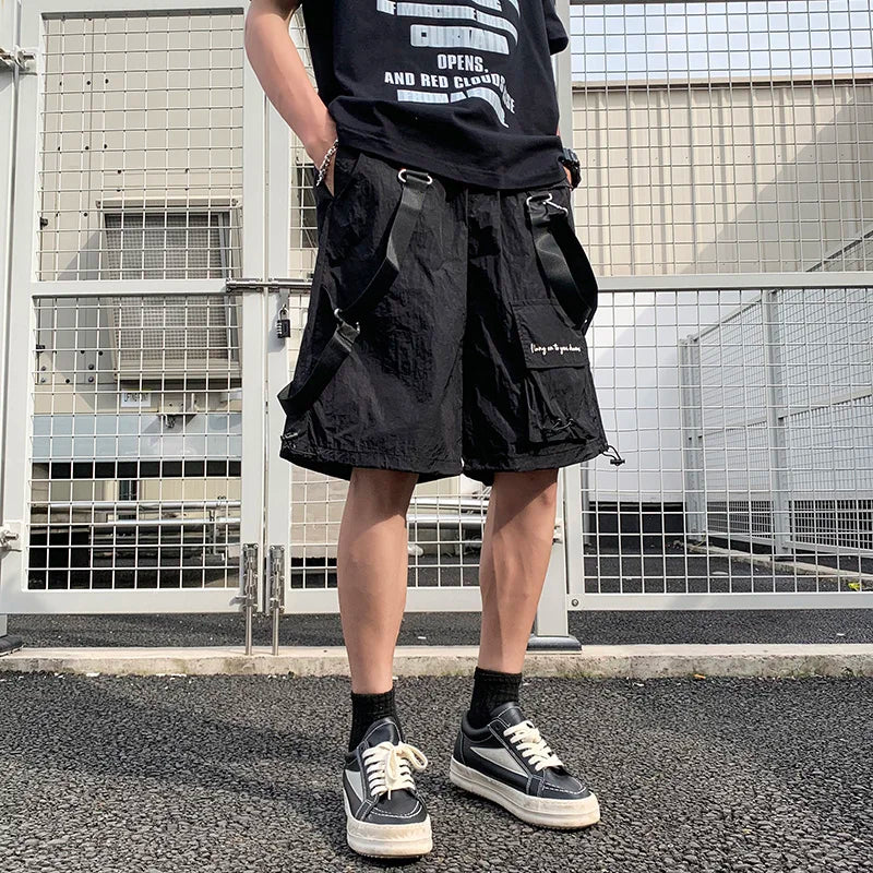 saferido Men's Cargo Shorts Fashion Casual Short Pants Summer Multi-pocket Men Casual Jogging Sport Short Pants Japan Style