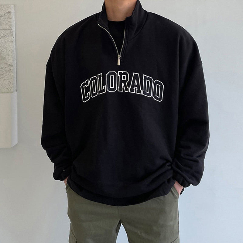HALF ZIP-UP COLORADO TURTLENECK SWEATER