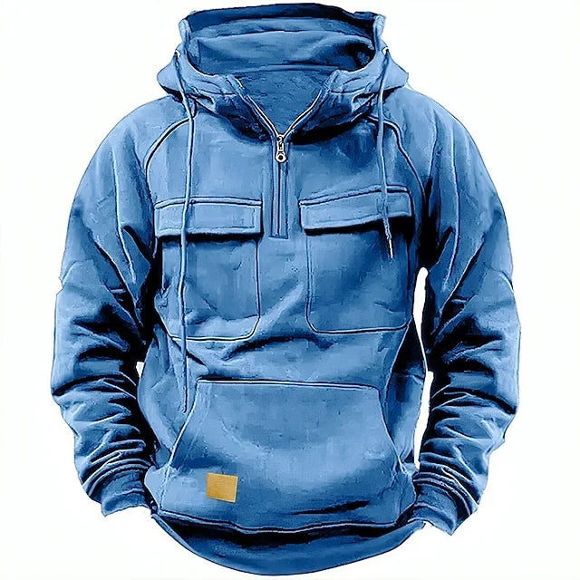 Vintage Men Hoodie Sweatshirt Street Man Clothing Men's Oversized Hooded Pullover Male Retro Harajuku Solid Color Hoody