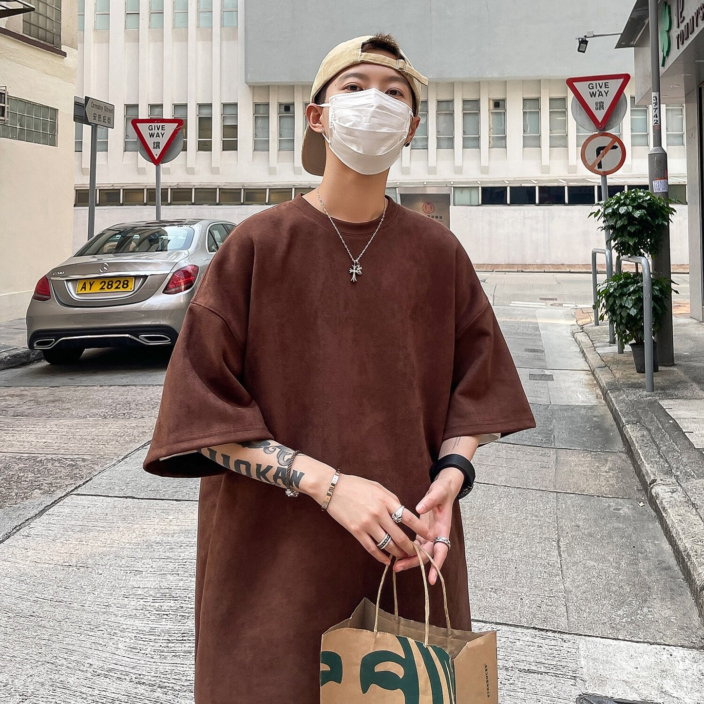 New Design Men's T Shirt Summer Fashion Loose Basic Solid O-Neck T Shirts Women Casual Short Sleeve Hip Hop Top Tees Streetwears