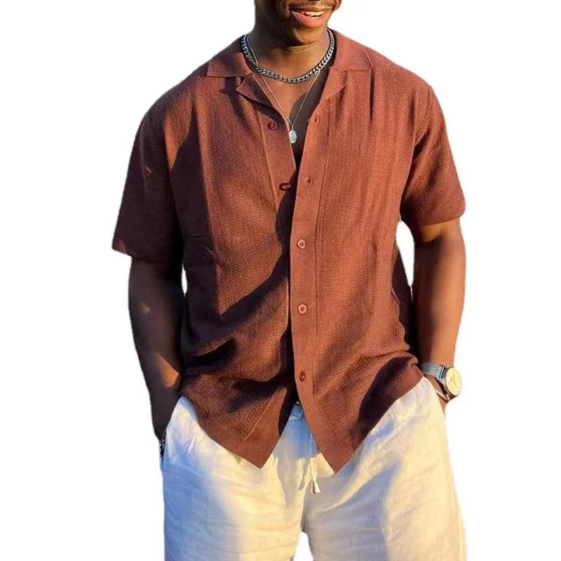 Spring Autumn Men Polo Shirt Long Sleeve Business Cardigan Shirt High Quality Men Knitting Shirts Streetwear Casual Tops