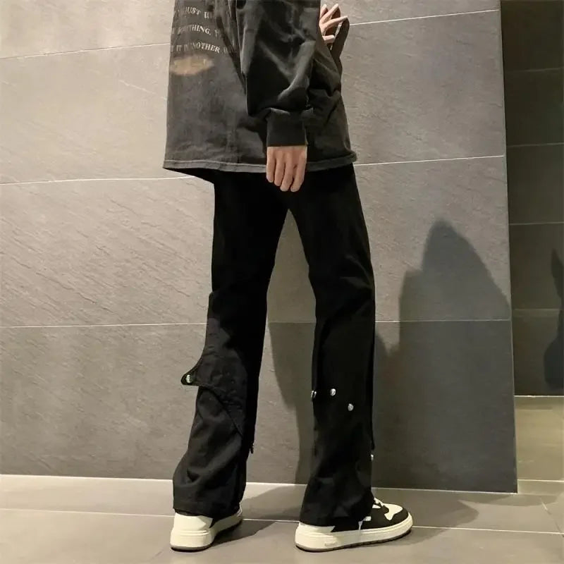saferido Men's Casual Pants Pocket Trousers Male Straight Aesthetic Baggy Sale Free Shipping Classic Summer Y2k Fashion Korean Style Long