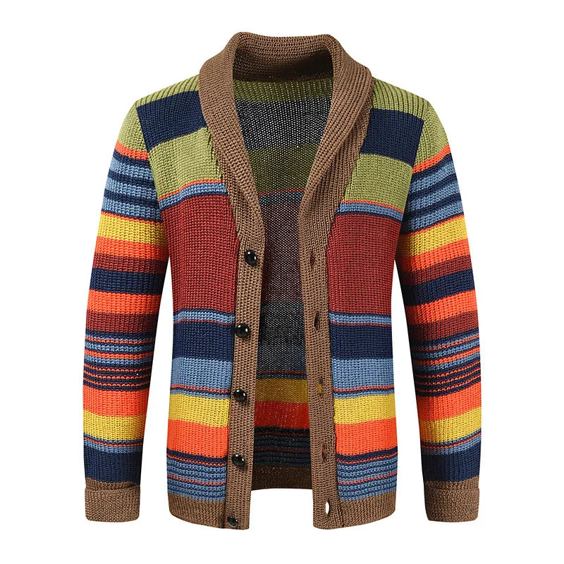 Multicolor knitted cardigan