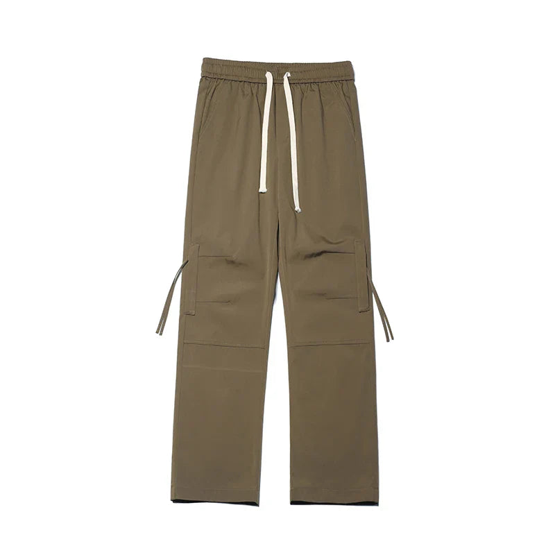 saferido Men Korean Fashions Baggy Sweat Pants Casual Black Vintage Joggers Sweatpants Y2k Streetwear Waterproof Gym Cargo Pants